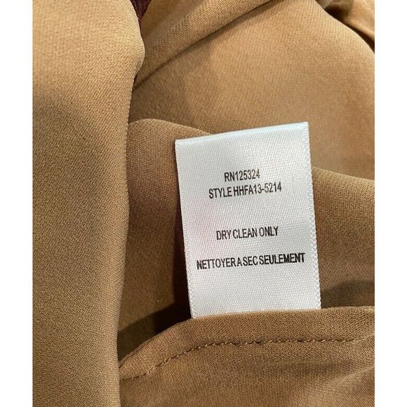 Haute Hippie - Brown & maroon women's 100% Silk button up blouse size XS - Picture 5 of 6